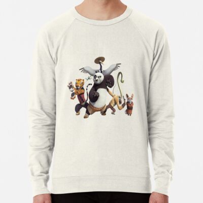 ssrcolightweight sweatshirtmensoatmeal heatherfrontsquare productx1000 bgf8f8f8 12 - Kung Fu Panda Merch