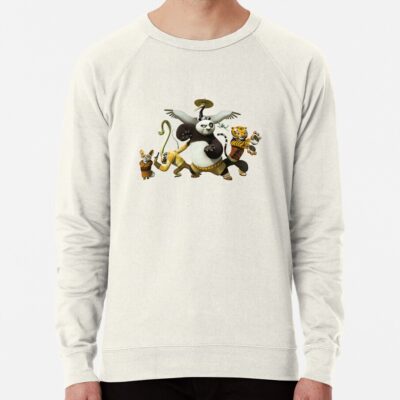 ssrcolightweight sweatshirtmensoatmeal heatherfrontsquare productx1000 bgf8f8f8 14 - Kung Fu Panda Merch