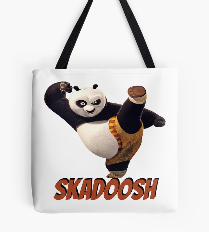 Kung Fu Panda Skadoosh Tote Bag - Kung Fu Panda Merch